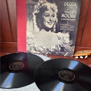 Decca Grace Moore Souvenir Album with Vinyl Records